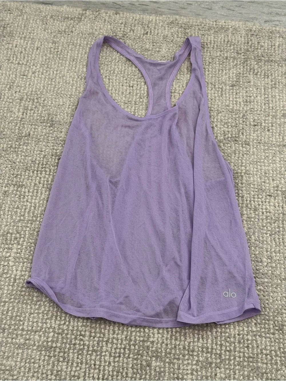 ALO Yoga Lavender Racerback Tank
